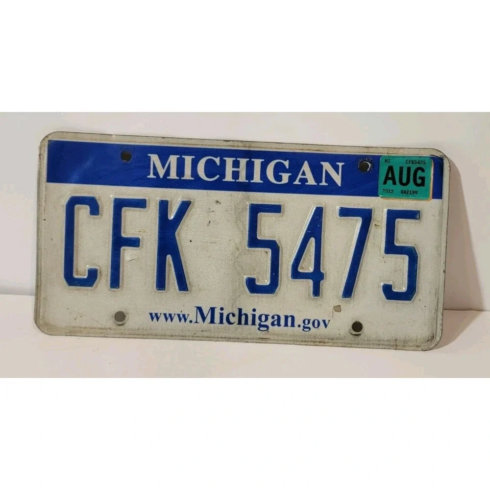 Michigan License Plate #CFK5475‎